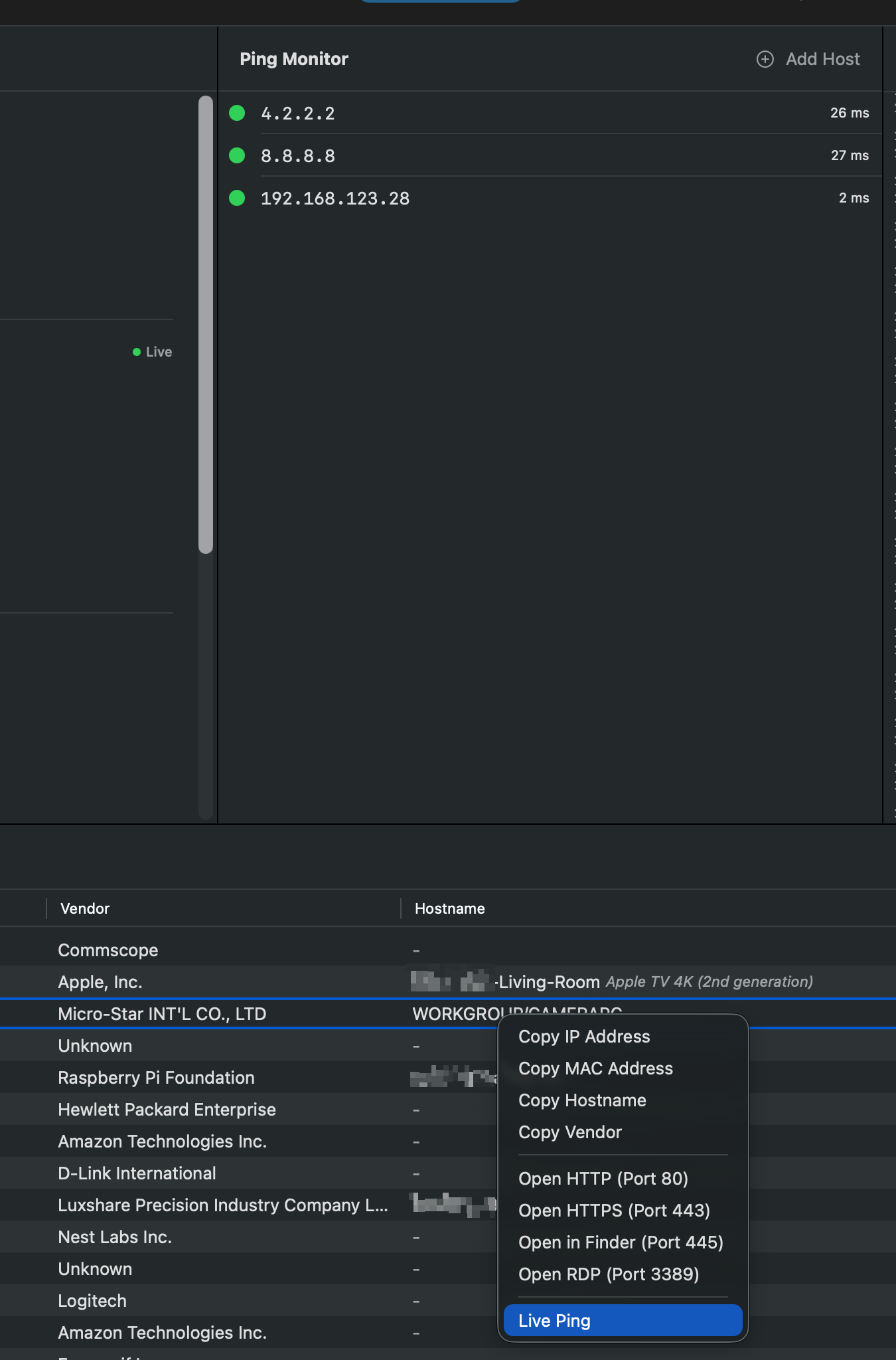 Live Ping Monitor